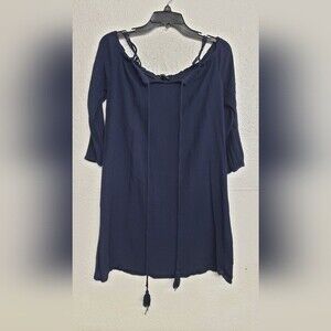Cloth & People Cold Shoulder Peasant Style Dress Size PXL